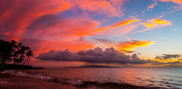 Mind boggling sunset on Maui