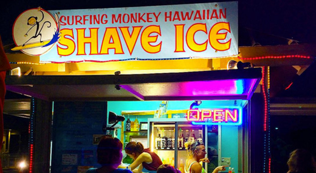 Surfing Monkey Shave Ice Maui